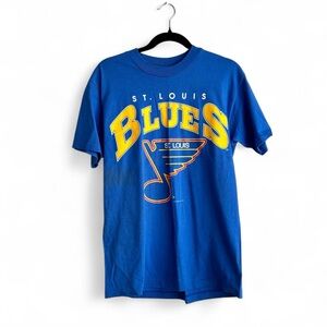 1993 Vintage NHL Hanes St. Louis Blues Hockey Graphic Tee